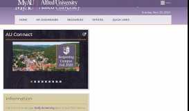 
							         My Alfred University								  
							    