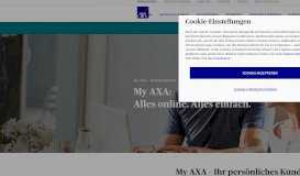 
							         My AXA: Im Kundenportal registrieren und anmelden								  
							    