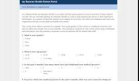 
							         my Baystate Health Patient Portal Survey								  
							    