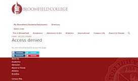 
							         My BC | Bloomfield College								  
							    