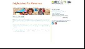 
							         My Benefits - Welcome to RBH								  
							    