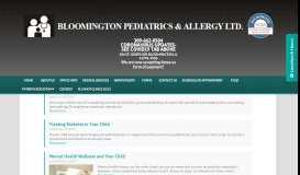 
							         My Blog - Bloomington Pediatrics and Allergy, Ltd. - Pediatrics for ...								  
							    