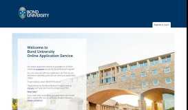 
							         My Bond Application | Registration - Bond University								  
							    