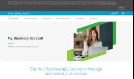 
							         My Business Account | StarHub Singapore								  
							    