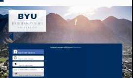 
							         My BYU - Brigham Young University Sign-in Service								  
							    