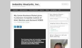 
							         My Canon Business Portal gives Customers Complete Control of their ...								  
							    