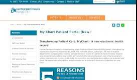
							         My Chart Patient Portal (New) - Central Peninsula Hospital								  
							    