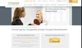 
							         My Chesapeake Urology Patient Portal - Chesapeake Urology								  
							    