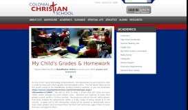 
							         My Child's Grades & Homework (Academics) - Colonial ...								  
							    