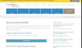 
							         My Columbus Health - Columbus Regional Healthcare System								  
							    