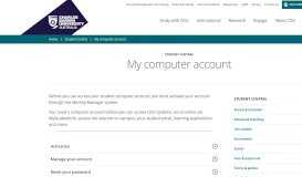 
							         My computer account | Charles Darwin University								  
							    