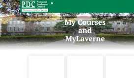 
							         My Courses & MyLaVerne Login - Professional Development Courses								  
							    