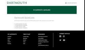 
							         My Dartmouth—QuickLinks - Dartmouth College								  
							    