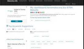 
							         My dashboard.heromotocorp.biz:9704 Results For ... - SiteLinks.Info								  
							    