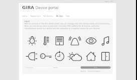 
							         My data - Gira device portal								  
							    