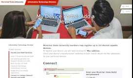 
							         My Device Portal - Montclair State University								  
							    