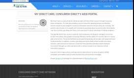 
							         My Direct Care, Consumer Direct's Web Portal - Consumer Direct Care ...								  
							    