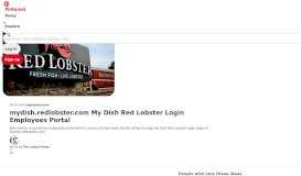 
							         My Dish Red Lobster Login To Access Employees Portal | Technology ...								  
							    