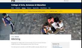 
							         My E-Advisor | College of Arts, Sciences & Education | Florida ...								  
							    