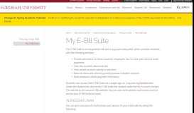 
							         My E-Bill Suite - Fordham University								  
							    