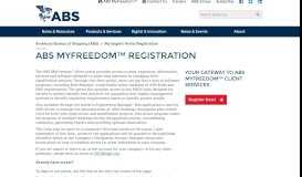 
							         My Eagle Portal Registration - American Bureau of Shipping								  
							    