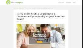 
							         My Ecom Club- Legit E-Commerce Opportunity or Scam ...								  
							    