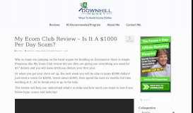 
							         My Ecom Club Review – Is It A $1000 Per Day Scam?								  
							    