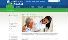 
							         My First Appointment - Shenandoah Oncology								  
							    
