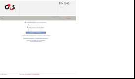 
							         My G4S Portal - Login page								  
							    