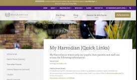 
							         My Harrodian (Quick Links) | Harrodian | Independent School West ...								  
							    