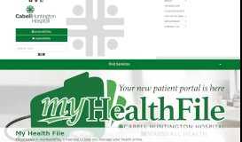 
							         My Health File - Cabell Huntington Hospital - Huntington, WV								  
							    
