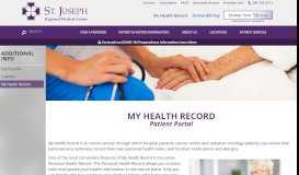 
							         My Health Record > St Joseph Regional Medical Center								  
							    