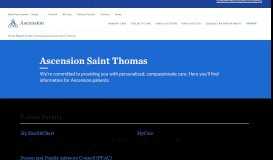 
							         My Health Records - Saint Thomas Health								  
							    