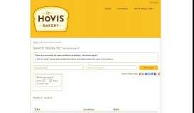 
							         My Hovis Log In - Hovis Jobs								  
							    
