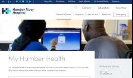 
							         My Humber Health Patient Portal - HRH								  
							    