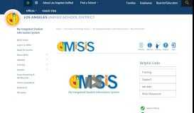 
							         My Integrated Student Information System / New MiSiS Home								  
							    