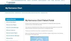 
							         My Karmanos Chart - Barbara Ann Karmanos Cancer Institute								  
							    