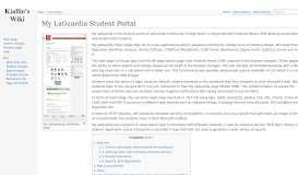 
							         My LaGuardia Student Portal - Kiallio's Wiki								  
							    