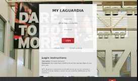 
							         My LaGuardia - Student Portal								  
							    