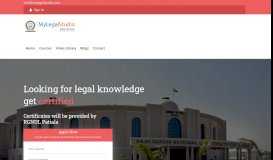 
							         My Legal Studio: Online Law Education Portal - Distance Learning ...								  
							    