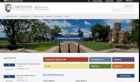 
							         My Limestone - For Students, Faculty and Staff - Limestone College								  
							    