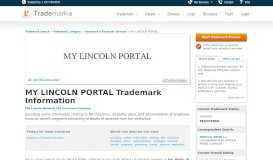 
							         MY LINCOLN PORTAL Trademark of The Lincoln National Life ...								  
							    