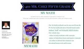 
							         My Math - Mr. Chez's 5th Grade Class								  
							    