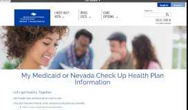 
							         My Medicaid or Nevada Check Up Health Plan Information								  
							    