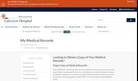 
							         My Medical Records | Lakeview Hospital								  
							    