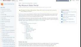 
							         My Missouri State Portal - Experts - Missouri State University								  
							    