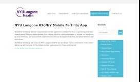 
							         My Mobile Fertility App - NYU Langone ... - RSofNY								  
							    