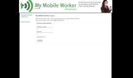 
							         My Mobile Worker Log In								  
							    