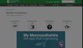 
							         My Monmouthshire - Monmouthshire								  
							    