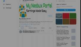 
							         My Neobux Portal (@MyNeobuxPortal) | Twitter								  
							    